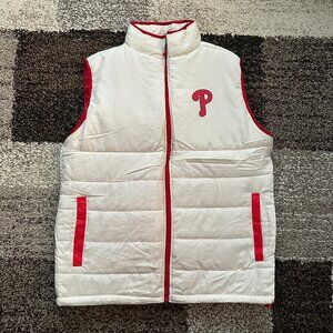 NWD Phillies (XL) Ladies' Puffer Vest White Cream Red Giveaway SGA 2025 **READ**